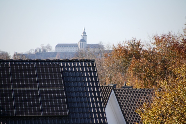 Ausblick von Dachterrasse Maisonettewohnung Siegburg