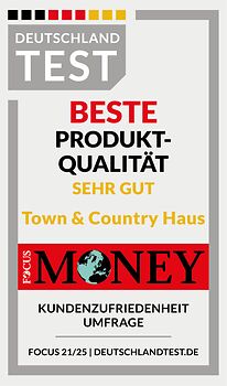Siegel DT Produktqualithr gut 2025 Town & Country Haus Einfamilienhaus Hennef